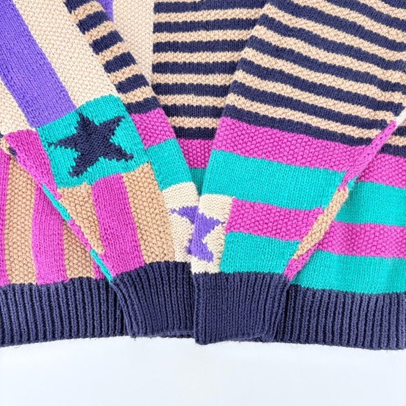 Vintage Northern Isles Hand Knitted Patchwork Sweater - Picture 9 of 10